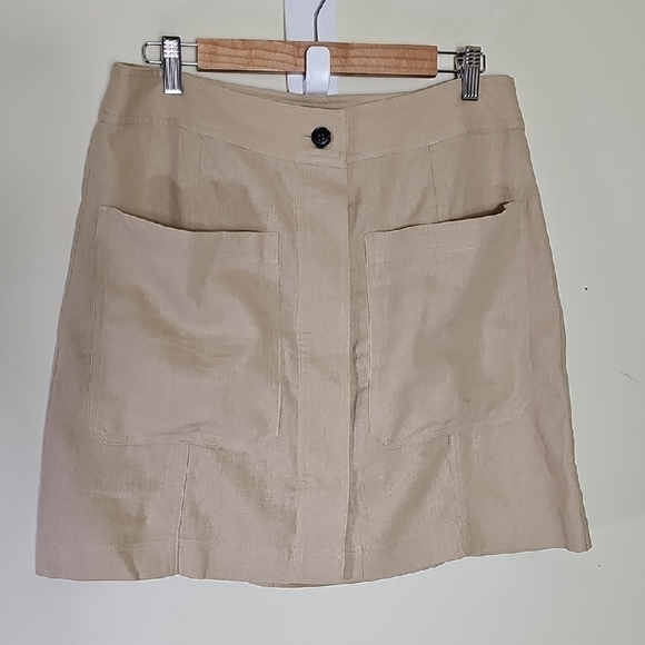 Banana Republic Tan Mini Skirt - Picture 1 of 7